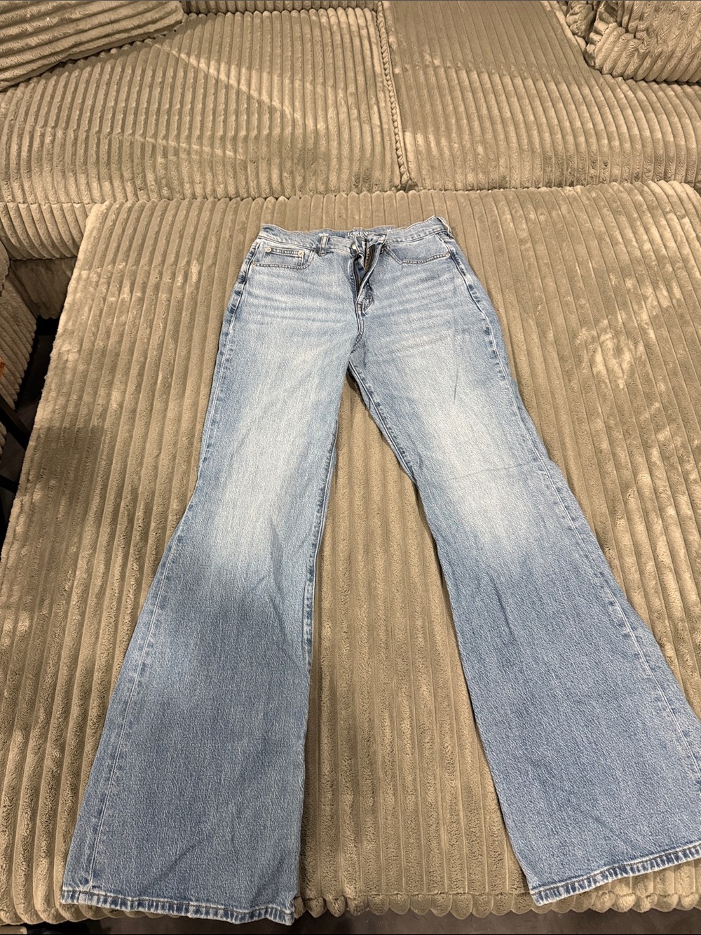 J. Crew Light Blue High-Rise Wide-Leg Jeans